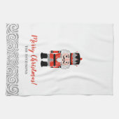 Red Nutcracker Weihnachtsfeiertag Geschirrtuch (Horizontal)