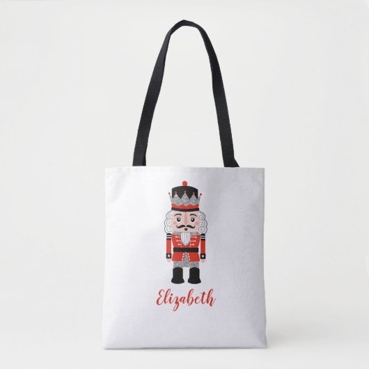 Red Nutcracker Weihnachtsfeiertag Tasche (Vorderseite)