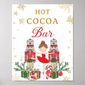 Red Nutcracker Winter Onederland Hot Cocoa Bar Poster (Vorne)