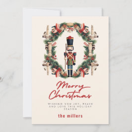 Red Nutcracker Wreath Weihnachten