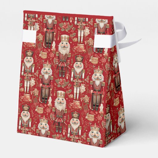 Red Nutcrackmuster Weihnachtsgeschenk Geschenkschachtel (Rückseite)