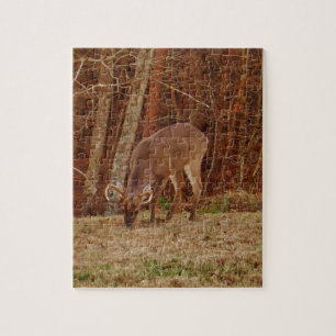 Red Oak Camouflage Stag Buck Deer Fütternd Puzzle