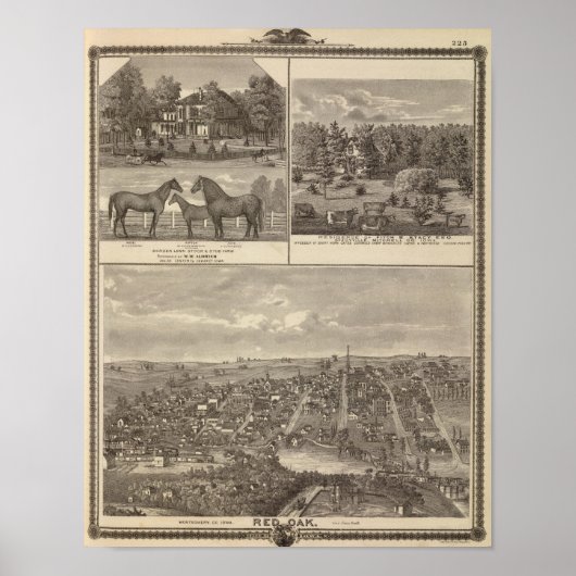 Red Oak Farm & Residence, Centre Tp Poster (Vorne)
