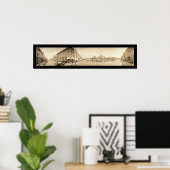 Red Oak IA Street Foto 1908 Poster (Heimbüro)