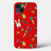 Red Oaster Pattern Handy Case (Rückseite)