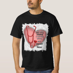 Red Ob Gyn Nurse T-Shirt