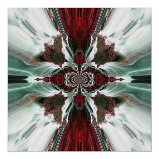 Red Ocean Cascade Perfect Poster (Vorderseite)