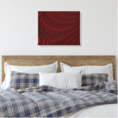 Red Octopus Tentacles Canvas Print Leinwanddruck (Insitu (Schlafzimmer))