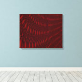 Red Octopus Tentacles Canvas Print Leinwanddruck (Insitu (Holzboden))