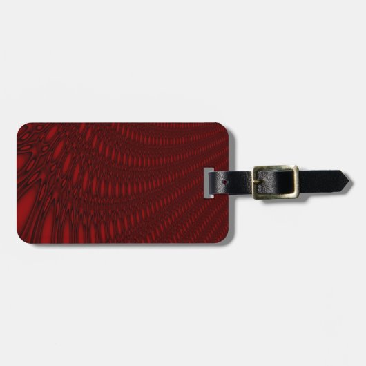 Red Octopus Tentacles Custom Luggage Tag Gepäckanhänger (Vorderseite horizontal)