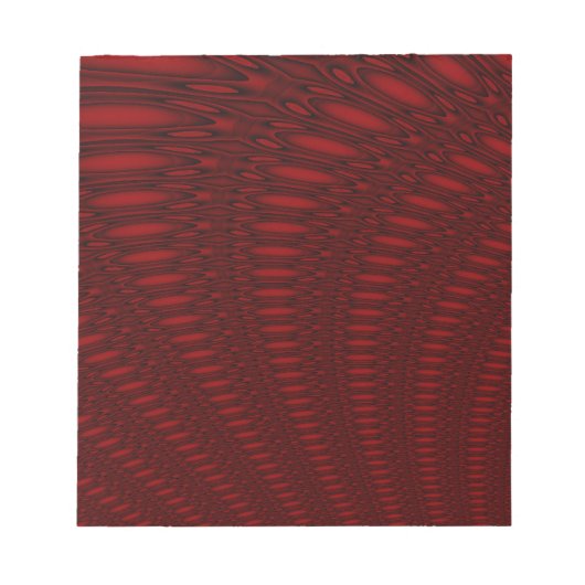 Red Octopus Tentacles Notepada Notizblock (Vorderseite)