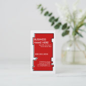 Red oddRex Visitenkarte (Stehend Vorderseite)