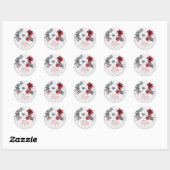 Red Off-White Foliage Weihnachtsgeschenke Sticker (Blatt)