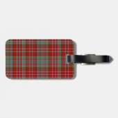 Red Ogilvie Tartan Kariert Luggage Tag Gepäckanhänger (Rückseite horizontal)
