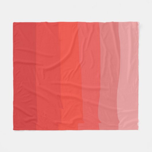 Red Ombre Fleecedecke (Vorderseite (Horizontal))