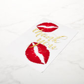 Red Ombre Lipstick Danke Karte (Gedreht)