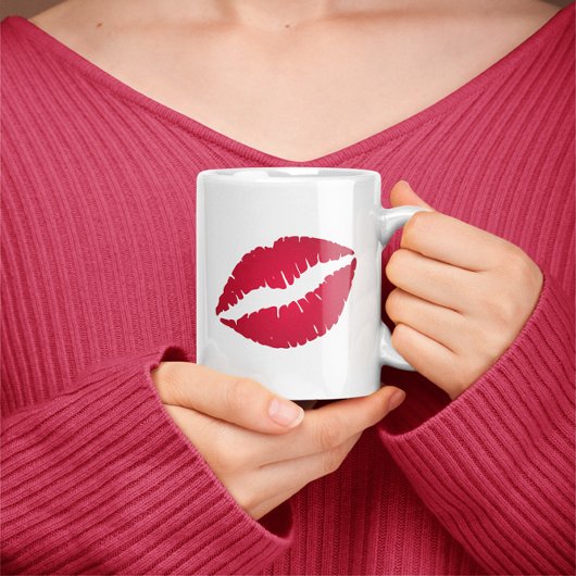 Red Ombre Lipstick Diva Lips Kaffeetasse