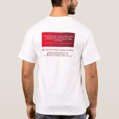 Red Ombre & Paint Roller, Painter & Decorator T-Shirt (Rückseite)