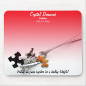 Red Ombre Template für das Health Puzzle Konzept Mousepad (Vorne)