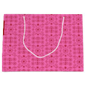 Red on Pink  Große Geschenktüte (Vorderseite)