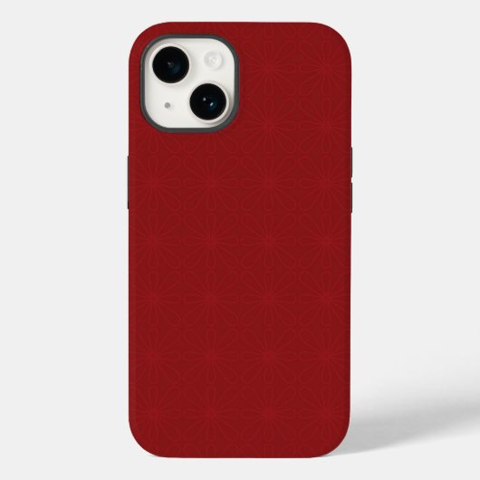 Red on Red Blume Phone Case (Rückseite)
