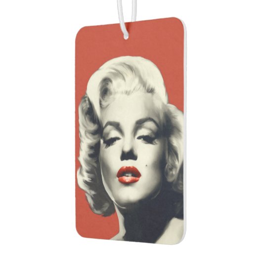 Red on Red Lips Marilyn Autolufterfrischer (Links)