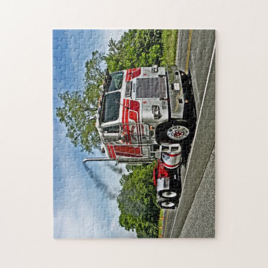 Red on Silver COE Puzzle (Vertikal)