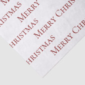 Red on White Frohe Weihnachtsangebot Seidenpapier (Detail)