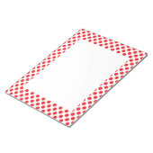 Red on White Polka Dot Notizblock (angewinkelt)