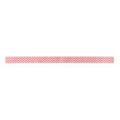 Red on White Polka Dot Satinband (Vorderseite)