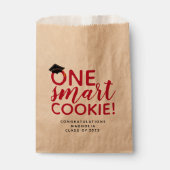 Red One Smart Cookie Abschluss Geschenktütchen (Vorderseite)