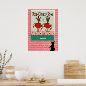 Red Onion Rag Print Poster (Küche)