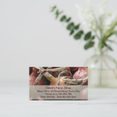 Red Onions Food Business Card Visitenkarte (Stehend Vorderseite)