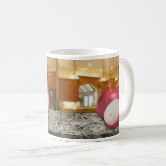 Red Onions Kaffeetasse (VorderseiteRechts)