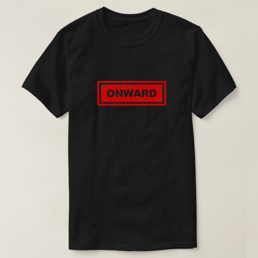 Red Onward Sign T-Shirt (Design vorne)