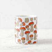 Red Orange Aspen Mushrooms Muster Kaffeetasse (Mittel)
