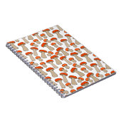 Red Orange Aspen Mushrooms Muster Notizblock (Rechte Seite)