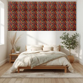 Red Orange Blue African Inspiriert Tile Fliese