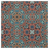 Red Orange Blue Aqua Angesagte Orientalische Kunst Stoff (Muster)