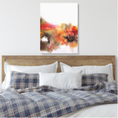 Red Orange Brown Abstrakt Art Leinwand (Insitu (Schlafzimmer))