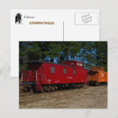 Red & Orange Caboose Postkarte (Vorne/Hinten)