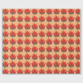 Red Orange Camping Campfire Summer Camp Geschenkpapier (Flach)