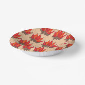 Red Orange Camping Campfire Summer Camp Pappteller (Gewinkelt)