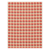 Red Orange Camping Campfire Summer Camp Tischdecke (Vorderseite)