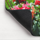 Red Orange Dhalia Mouse Pad Mousepad (Ecke)