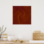Red Orange Drehung Poster (Küche)