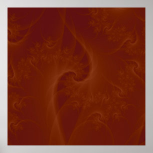Red Orange Drehung Poster