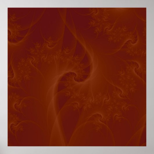 Red Orange Drehung Poster (Vorne)