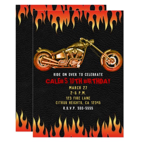 20 Einladungskarten Geburtstag Motorrad Biker Einladungen Jedes