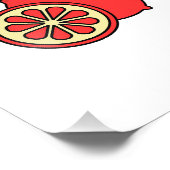 Red Orange Fotodruck (Ecke)